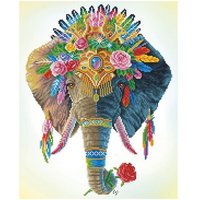 Diamond Dotz - Diamond Painting Bohemian Elefant von Diamond Dotz