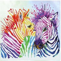 Diamond Dotz - Diamond Painting Regenbogen Zebras von Diamond Dotz