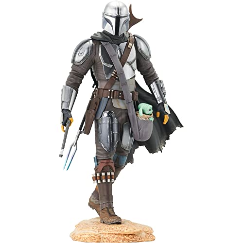 Diamond OCT212182 Mando Statue, Multi, 25cm von Diamond Select Toys