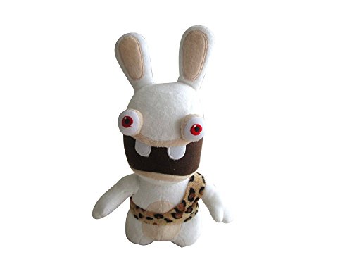 Raving Rabbits KH00188, Raving Rabbids Plüsch - Höhlenmensch (22cm), Raving Rabbids Plüschfigur 22cm Verkleidet als Höhlenmensch von Raving Rabbits