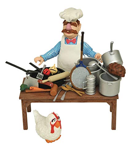 DIAMOND SELECT TOYS JUN182316 The Muppets: Swedish Chef & Food Select Actionfigur, 180 Monate bis 1188 Monate, merhfarbig von Diamond Select Toys