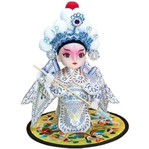 Dianzan Chinesische Traditionelle Peking-oper-Puppen, Desktop-Ornament, Yang Zongbao-Modell, Ornamente, Opern-platzierungen, Maskottchen, Souvenir, Geschenk von Dianzan