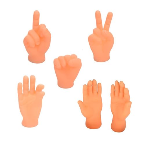 Fingerpuppen Set mit 5 Stück für Katzen Spielen Video Foto Requisiten Puppen Winzige Hand für Katzen Lustige Finger Winzige Hand Fingerpuppen von Diarypiece