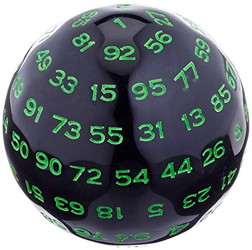 Dice4friends 70751 - Würfel D100 Black/Green von Dice4friends