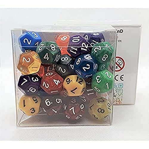 Dice4friends 70802 - Würfelset D12 Mix-Set (30) von Dice4friends