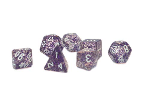 Dice4friends 86006 - Würfelset Confetti: Purple (7) von Dice4friends