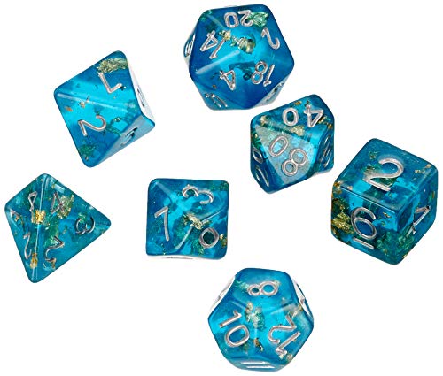 Dice4friends 86033 - Würfelset Sparkling: Planet Earth (7) von Dice4friends