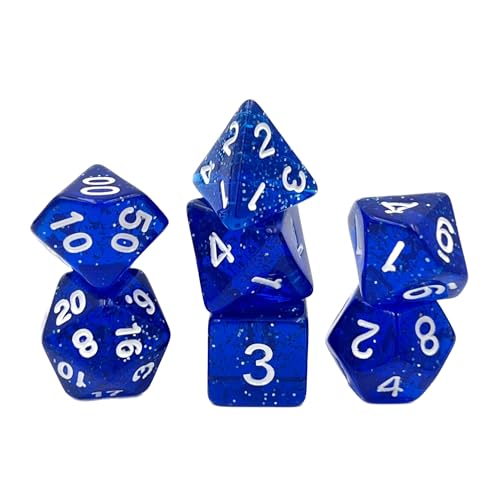 Dice4friends DIC17533 Würfelset Confetti: Blue Sky (7) Würfel von Dice4friends