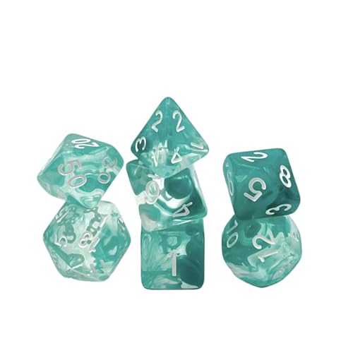 Dice4friends DIC17544 Würfelset: Nebula Teal (7) Würfel von Dice4friends