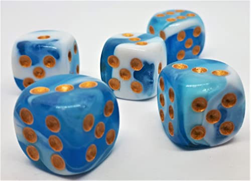 Dice4friends DIC37236 - Würfelset D6 Galaxy: White Clouds (12) von Dice4friends