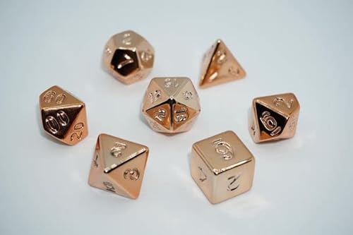 Dice4friends DIC37256 - Würfelset Shiny: Champagner (7) von Dice4friends