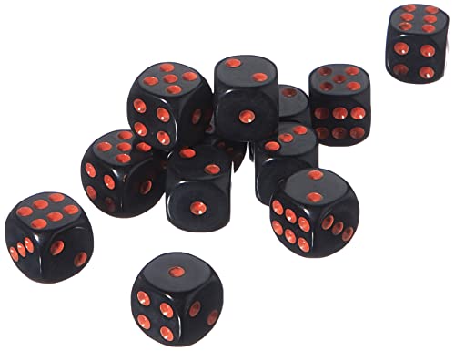 Dice4friends DIC37292 - Würfelset D6: Opaque/Orange (12) von Dice4friends