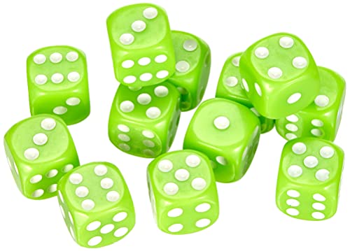 Dice4friends DIC37293 - Würfelset D6: Pastell Green (12) von Dice4friends