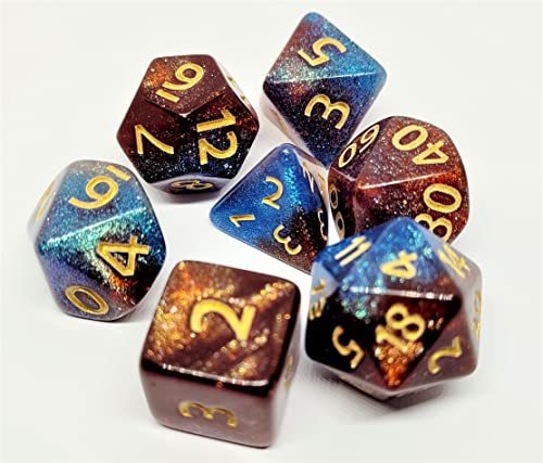 Dice4friends DIC37331 Würfelset Galaxy: Red Nirvana (7) von Dice4friends