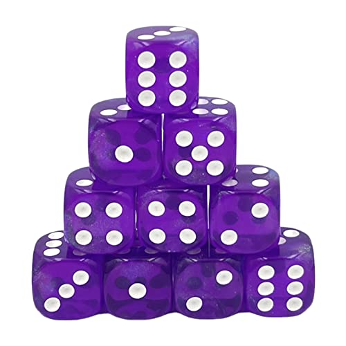 Dice4friends DIC37385 Würfelset D6 Galaxy: Purple Borealis (12) Würfel von Dice4friends