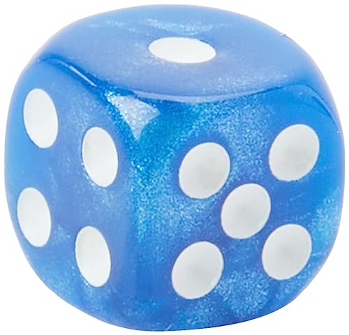 Dice4friends DIC37404 Würfelset D6 Pearl: Blue/White (36) Würfel von Dice4friends