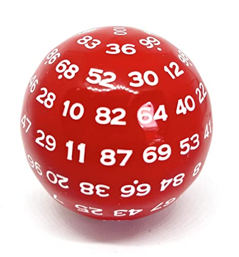 Würfel D100 Red/White von Dice4friends