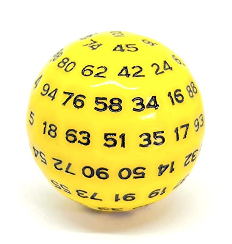 Würfel D100 Yellow/Black von Dice4friends