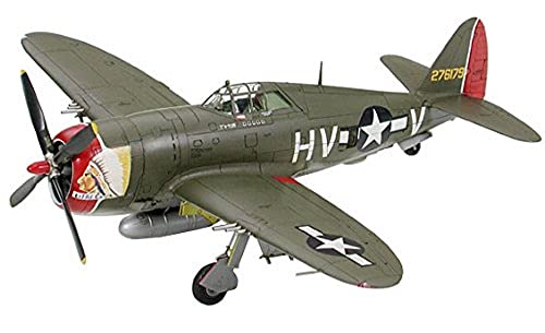 TAMIYA 60769 - 1:72 P-47D Thunderbolt Razorback, Modellbau, Plastik Bausatz, Basteln, Hobby, Kleben, Plastikbausatz, Unlackiert von TAMIYA