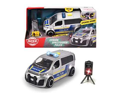 Dickie 203713015026 SOS Citroën Polizei, polnische Ausführung, Geschwindigkeitskontrolle, Radar,15 cm von Dickie Toys