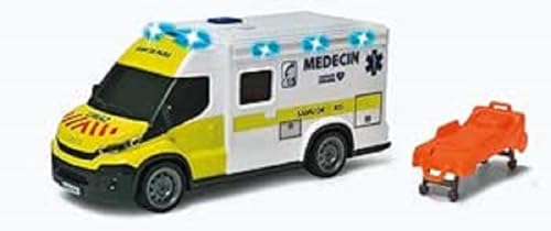 Dickie – Krankenwagen Samu 18 cm – Fahrzeug Maßstab 1:18 – Sound und Lichter – inklusive Trage – ab 3 Jahren – 203713014002 von Dickie Toys