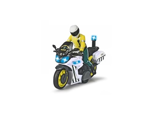 Dickie Toys - Yamaha-Motorrad der Zivilgarde, mit abnehmbarem Gelenk, Reibung, mit Licht und Sound, geeignet für Jungen und Mädchen ab 3 Jahren - 17 cm von Dickie Toys