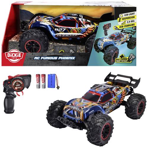 Dickie Toys 201108003 Furious Phoenix 1:10 RC Einsteiger Modellauto Elektro Truggy von Dickie Toys