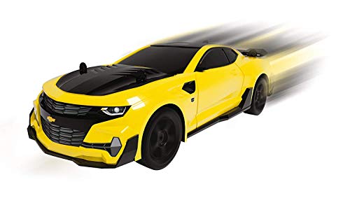 Dickie Toys - 203119003 Transformers Movie 5 Bumblebee, Chevrolet Camaro, RC Fahrzeug, ferngesteuertes Auto, 1:10, 40cm von Dickie Toys