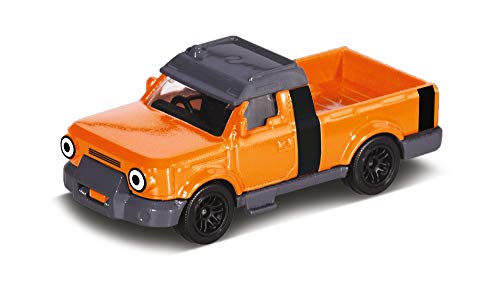 Dickie Toys 203131006 Bob Baumeister Tread Spielzeugauto mit Freilauf und beweglichen Teilen, 1:64, Orange, 7 cm von Dickie Toys