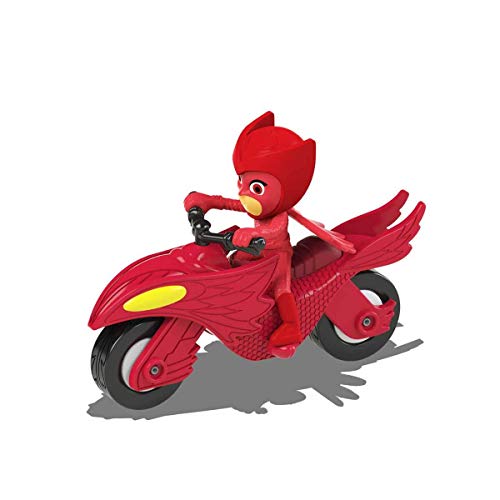 Dickie Toys 203141013 PJ Masks Single Pack Owlette Moon Rover, Fahrzeug aus Metall mit Freilauf, inkl. Eulette-Figur, 7 cm, ab 3 Jahren von Dickie Toys