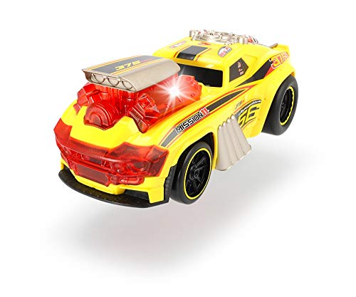 Dickie Toys 203765001 Skullracer, motorisiertes Spielzeugrennauto, mit Wheelifunktion, Licht und Sound, 24 cm von Dickie Toys