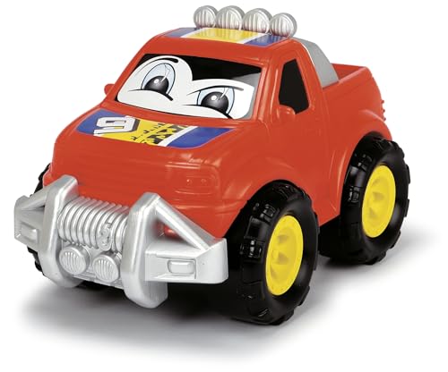 Dickie Toys Happy Runner, Spielautos für Kinder ab 1 Jahr, Off Roader, Spielzeugautos, Licht & Sound, 6-sort. von Dickie Toys