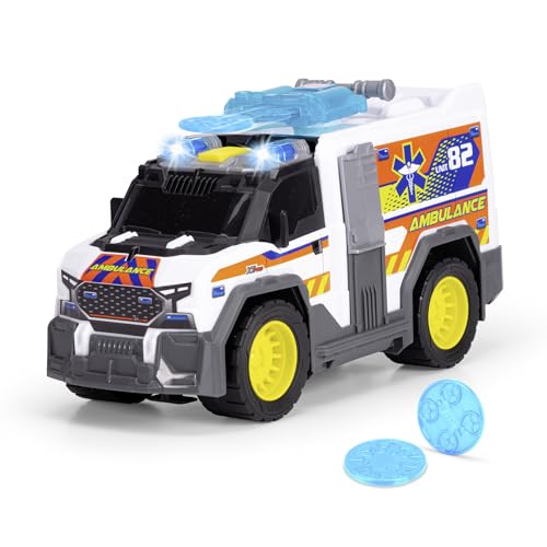 Dickie Toys - Medical Responder (30 cm) - großer Krankenwagen ab 3 Jahre mit Schussfunktion & Zubehör, Spielzeug-Rettungswagen für Kinder mit Licht & Sound, inkl. Batterien von Dickie Toys