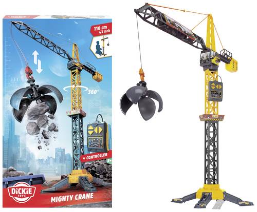 Dickie Toys Baufahrzeug Modell Mighty Crane Fertigmodell Baufahrzeug Modell von Dickie Toys