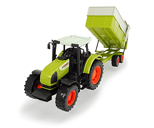 Dickie Toys 203739000 Toys CLAAS Ares Set, großer Traktor mit Anhänger und Kippmechanismus, 57 cm lang, für Kinder ab 3 Jahren von Dickie Toys