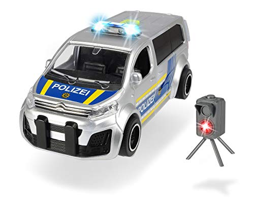 Dickie Toys - Citroën SpaceTourer – 15 cm großes Polizeiauto, inkl. Blitzer, Licht und Sound, Polizeibus für Kinder ab 3 Jahre von Dickie Toys