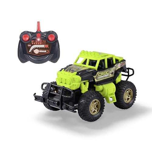 Dickie Toys - Croc Commander – ferngesteuertes RC Fahrzeug (21 cm, Maßstab: 1:18), Offroad-Auto mit 2-Kanal-Fernbedienung für Kinder ab 3 Jahren von Dickie Toys