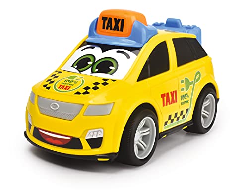 Dickie Toys – Kleinkind-Fahrzeuge – eins von DREI verschiedenen Aufziehautos, Taxi, Feuerwehrauto, Polizeiauto, ideal für Babys ab 12 Monaten, 204112002, Mehrfarbig von Dickie Toys