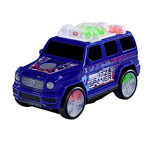 Dickie Toys - Mercedes-Benz G-Klasse Beat Spinner (23 cm) - tanzendes Streets N BEATZ Spielzeugauto, motorisiert, EDM-Sound & Farbwechsel, batteriebetrieben, Auto für Kinder ab 3 Jahre von Dickie Toys