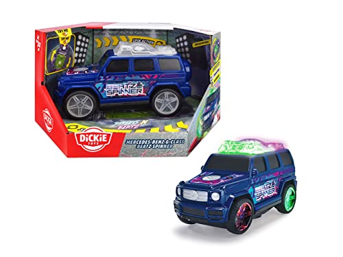 Dickie Toys - Mercedes-Benz G-Klasse Beat Spinner (23 cm) - tanzendes Streets N BEATZ Spielzeugauto, motorisiert, EDM-Sound & Farbwechsel, batteriebetrieben, Auto für Kinder ab 3 Jahre von Dickie Toys