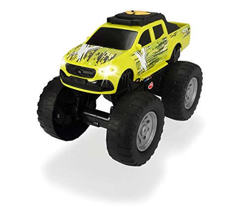 Dickie Toys Mercedes Benz X - Wheelie Raiders, Spielauto, Fahrzeug motorisiert, Spielzeugauto, Fahrzeuge Kinder, Licht & Sound, Wheeliefunktion, 25 cm von Dickie Toys