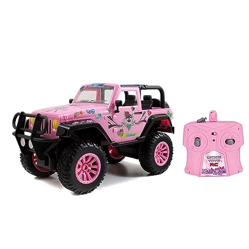 Dickie Toys 251106003 RC Jeep Wrangler, SUV Girlmazing, Ferngesteuertes Auto, Spielzeugauto mit 2-Kanal-Funkfernsteuerung, 2,4 GHz, Turbo, inkl. Sticker, ab 6 Jahren von Dickie Toys