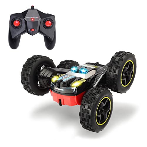 Dickie Toys – RC Tumbling Flippy – ferngesteuertes Stuntauto, Macht Überschläge bei 8 km/h mit 2-Kanal Funkfernsteuerung, für Kinder ab 6 Jahren, Schwarzes von Dickie Toys