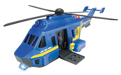 Dickie Toys Special Forces Helicopter, Spezialeinheit, Polizeihelikopter mit Funktionen, Hubschrauber Sondereinheit, 1:24 von Dickie Toys