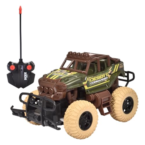 Dickie Toys - Desert Commander – ferngesteuertes RC Fahrzeug (21 cm, Maßstab: 1:18), Offroad-Auto mit 2-Kanal-Fernbedienung für Kinder ab 3 Jahren, 201104004, Mehrfarbig von Dickie Toys