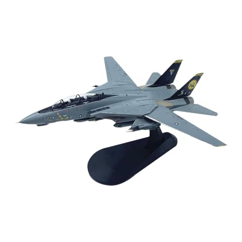 Dickly 1/100 F 14D Modell Kampfflugzeug Ornament Home Decor Flugzeug Modell Druckguss Flugzeug Modell für Bar Home Wohnzimmer von Dickly