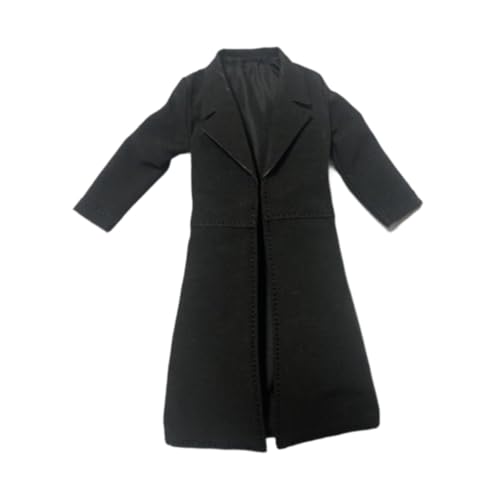 Dickly 1/12 Damen Trenchcoat, handgefertigte Puppenkleidung, Foto-Requisiten, Kostüm, Miniatur-Kleidung für 6-Zoll-Puppenmodellfiguren, Accessoire von Dickly