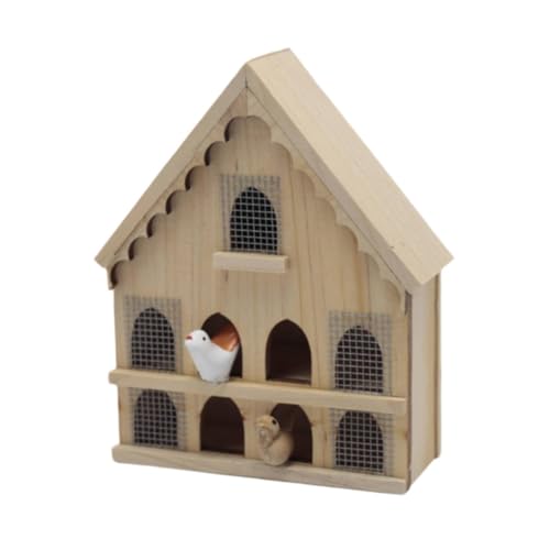 Dickly 1/12 puppenhaus Haus Pretend Spielen Requisiten Micro Landschaft Kinder Geschenk Outdoor Miniatur Vogelkäfig Modell von Dickly