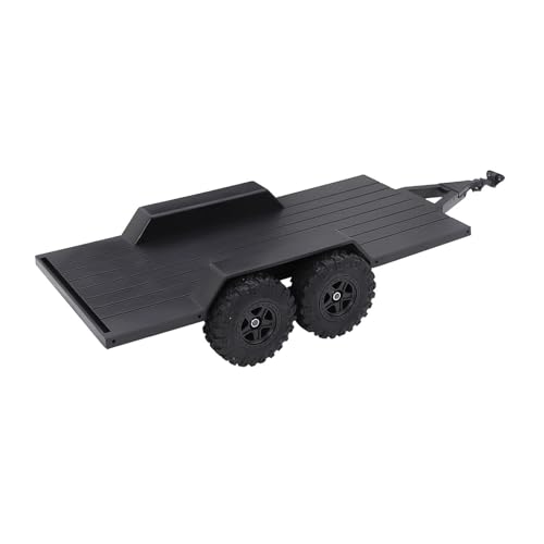 Dickly 1/18 RC-Anhänger, Nutzanhänger mit Anhängerkupplung, verbessertes Fahrzeugzubehör zum Transport hinter dem Auto für 1/18 RC-Crawler von Dickly