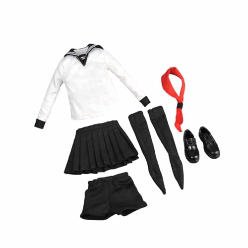 Dickly 1/6 Scale Figure Puppe Schuluniform Set Kostüm Mode Stilvolle Outfit Cosplay für 12'' Action-Figuren Zubehör Körper von Dickly